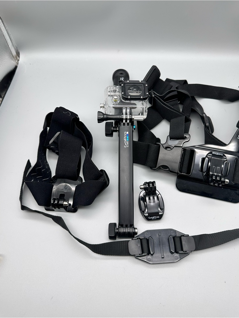 GoPro Accessory Bundle Chesty Chest Harness Head Strap Handheld Grip & Housing
